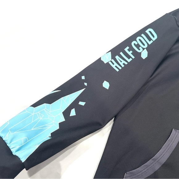 My Hero Academia Shoto Todoroki Half Cold Half Hot Zip Hoodie Sweatshirt Jacket - Picture 4 of 9